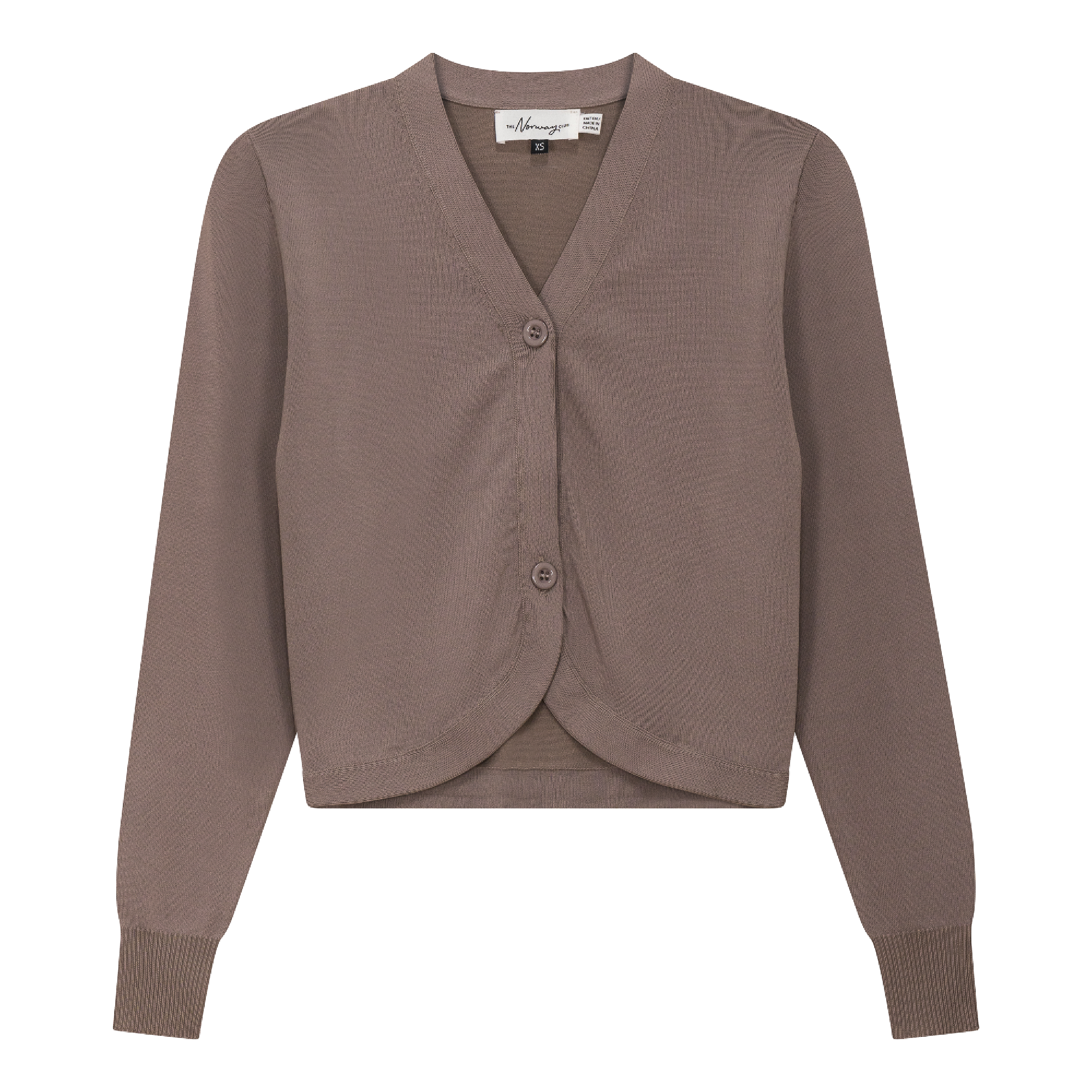 Knit Open Cardigan in Stone by The Norway Club