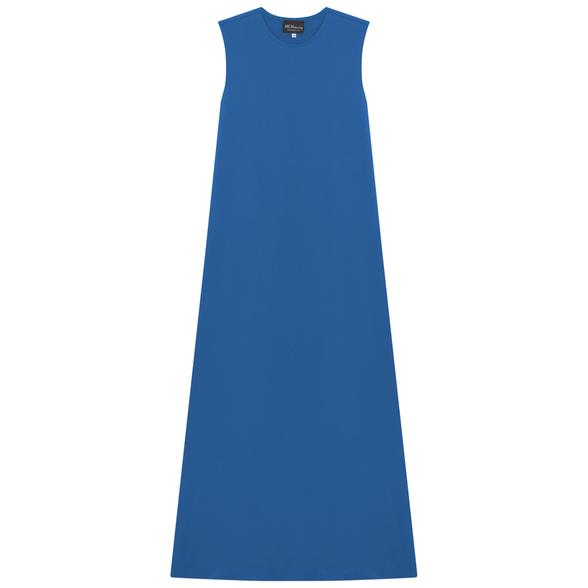 A Line Crew Neck Maxi Jumper Dress in Seapopt by MiuMax