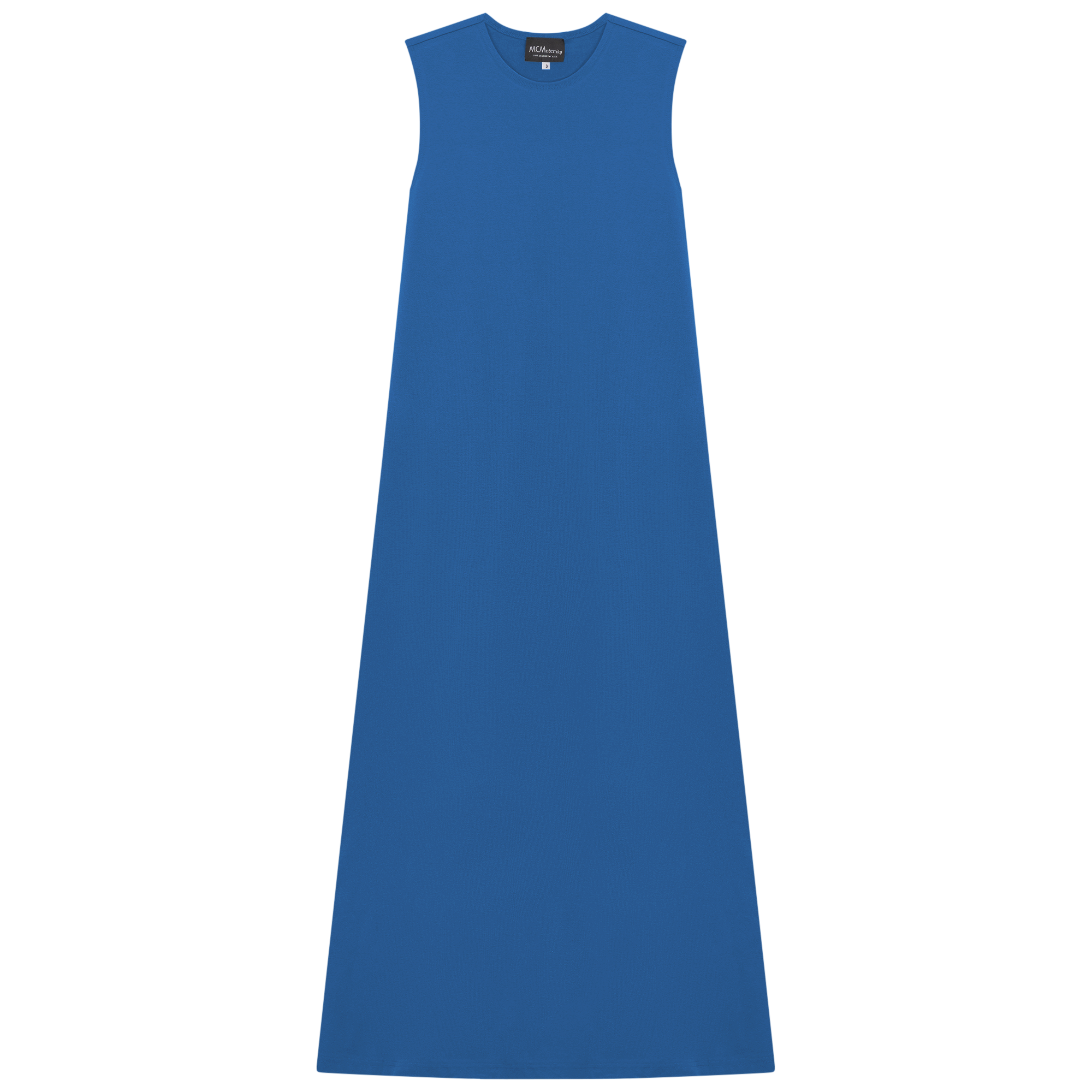 A Line Crew Neck Maxi Jumper Dress in Seapopt by MiuMax