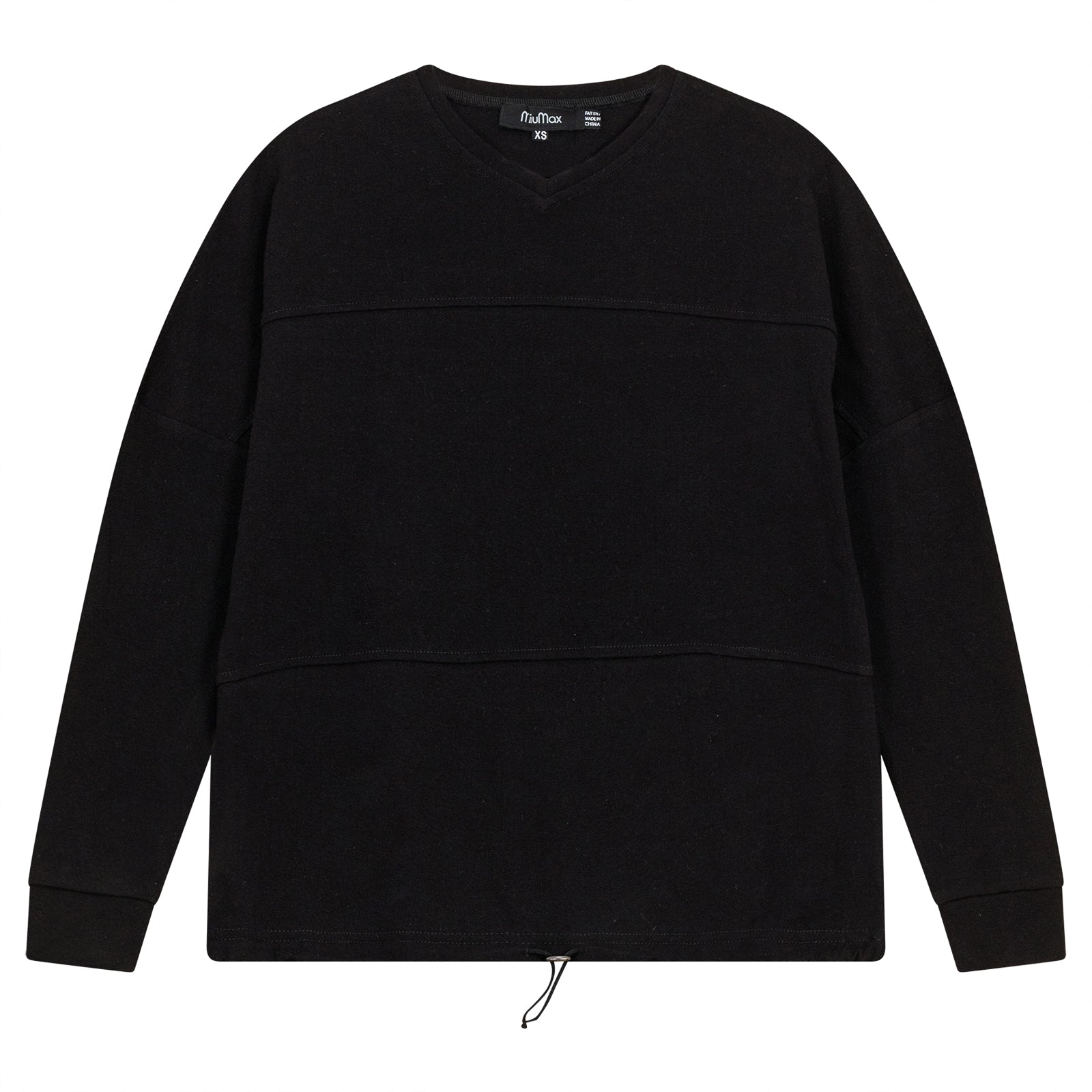 Bungee Sweatshirt in Black by MiuMax