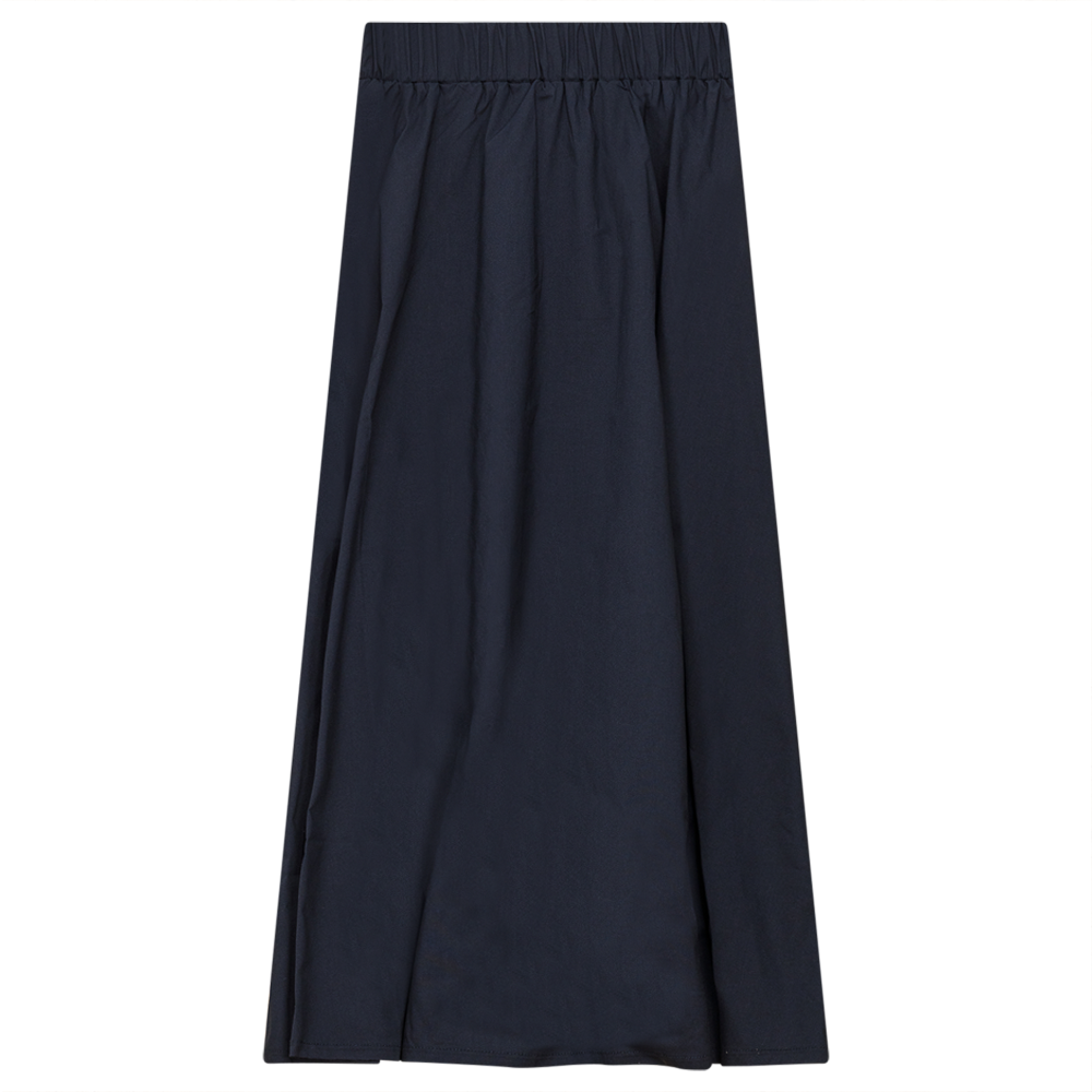 Flare Midi Skirt in Navy by E.U.X. Exclusive