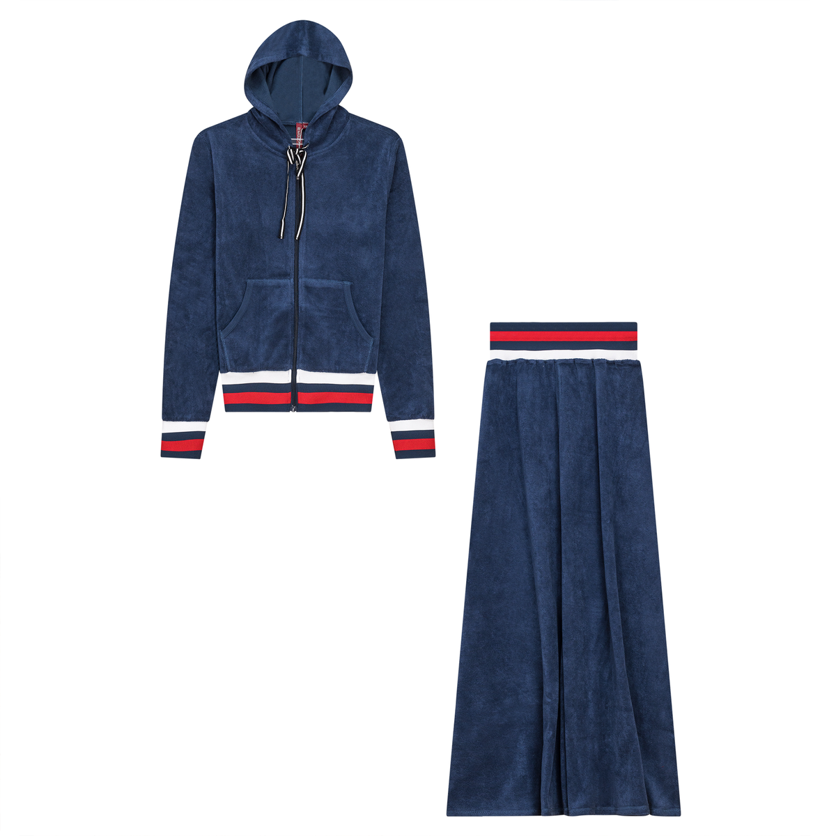 Terry 2Pc Set in Dark Denim by Red Myth