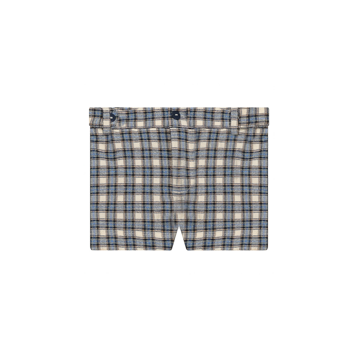 Plaid Woven Short Navy Boys Shorts by {{ product_vemdor}}