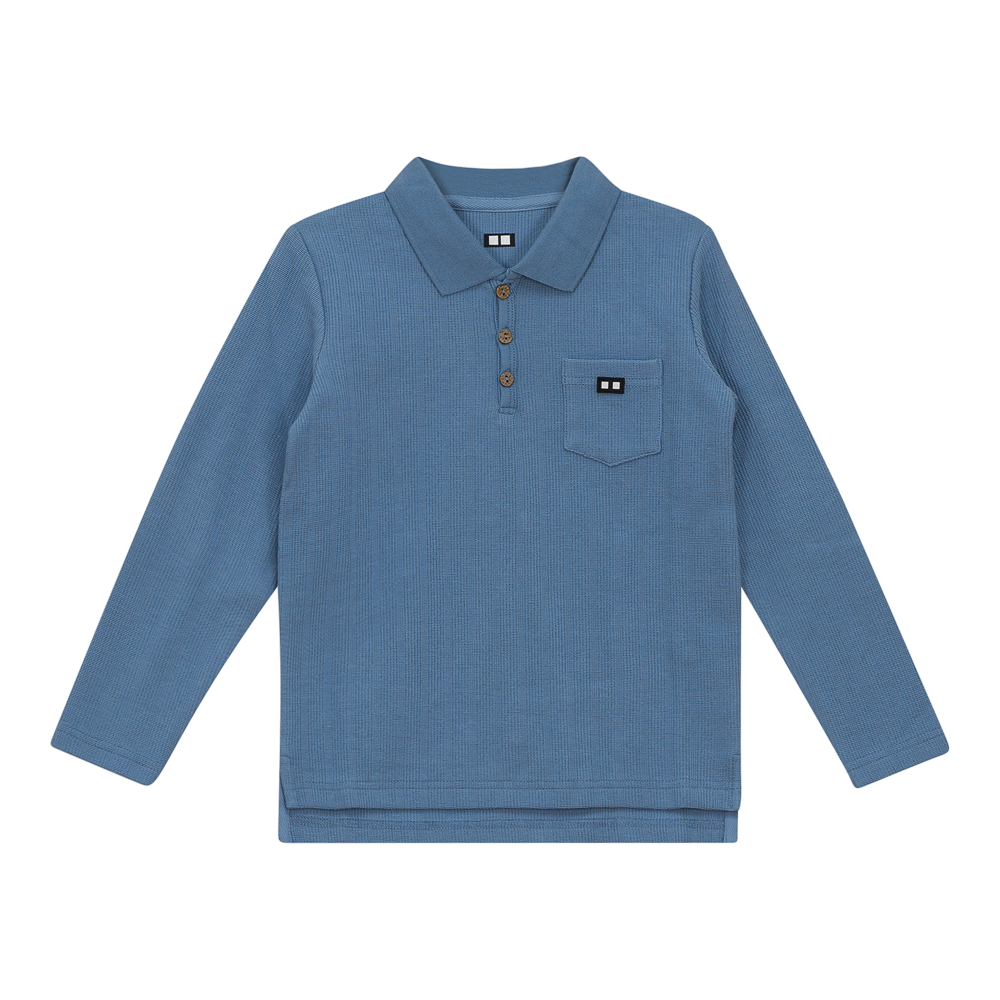 Textured cotton Polo Boys Polo by {{ product_vemdor}}