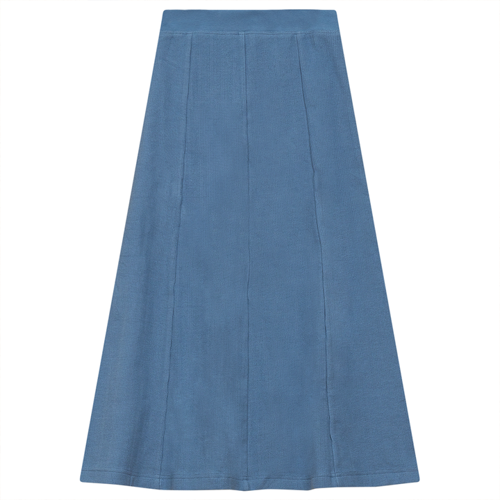 Textured cotton Panel Skirt Jazz Blue Girls Skirt by {{ product_vemdor}}