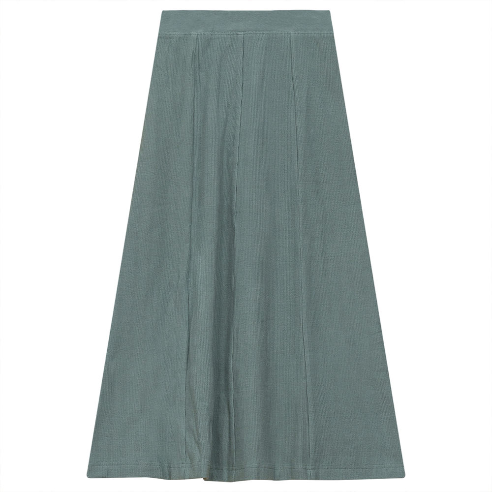 Textured cotton Panel Skirt Light Sage Girls Skirt by {{ product_vemdor}}