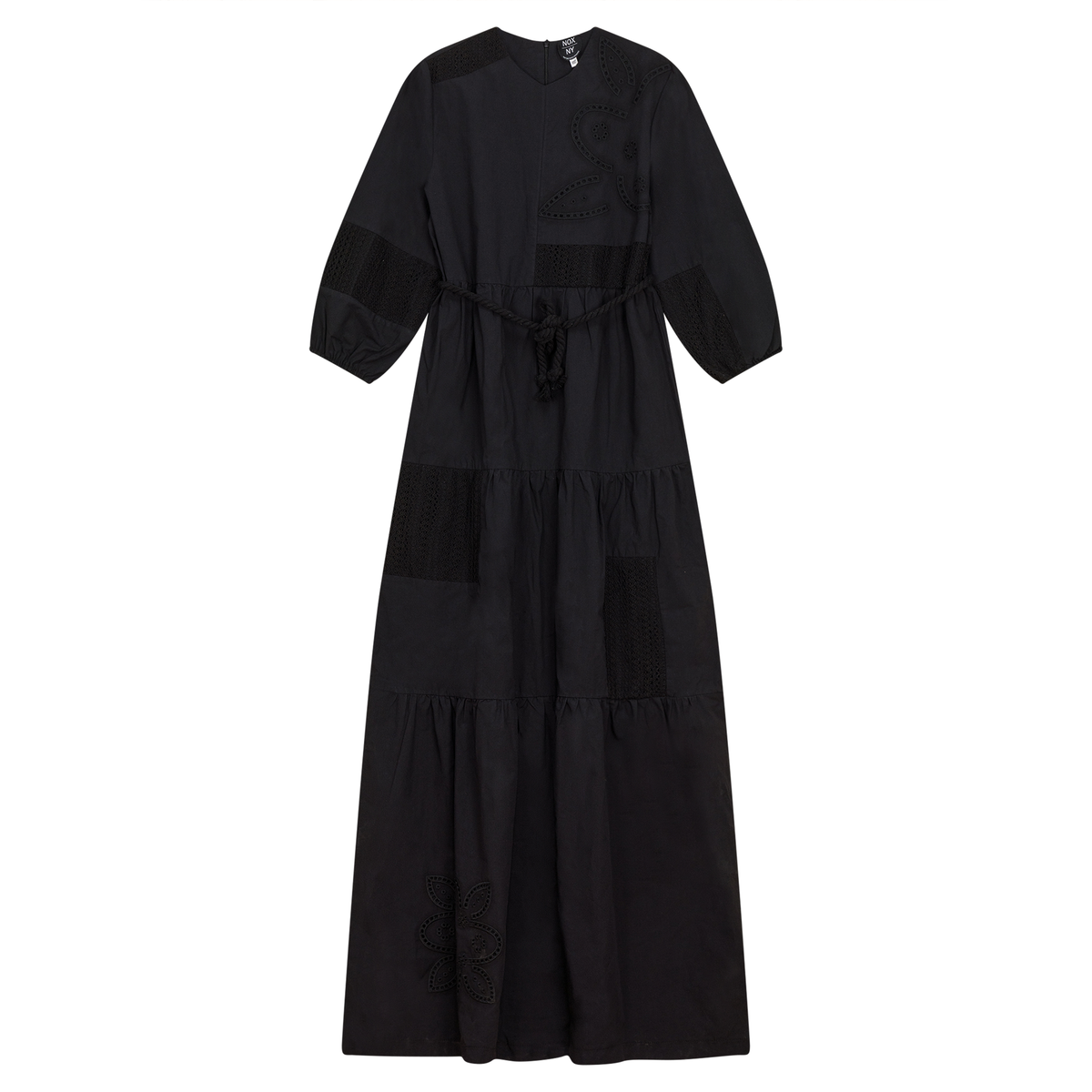 Lace Woven Dress in Black by NOX-NY