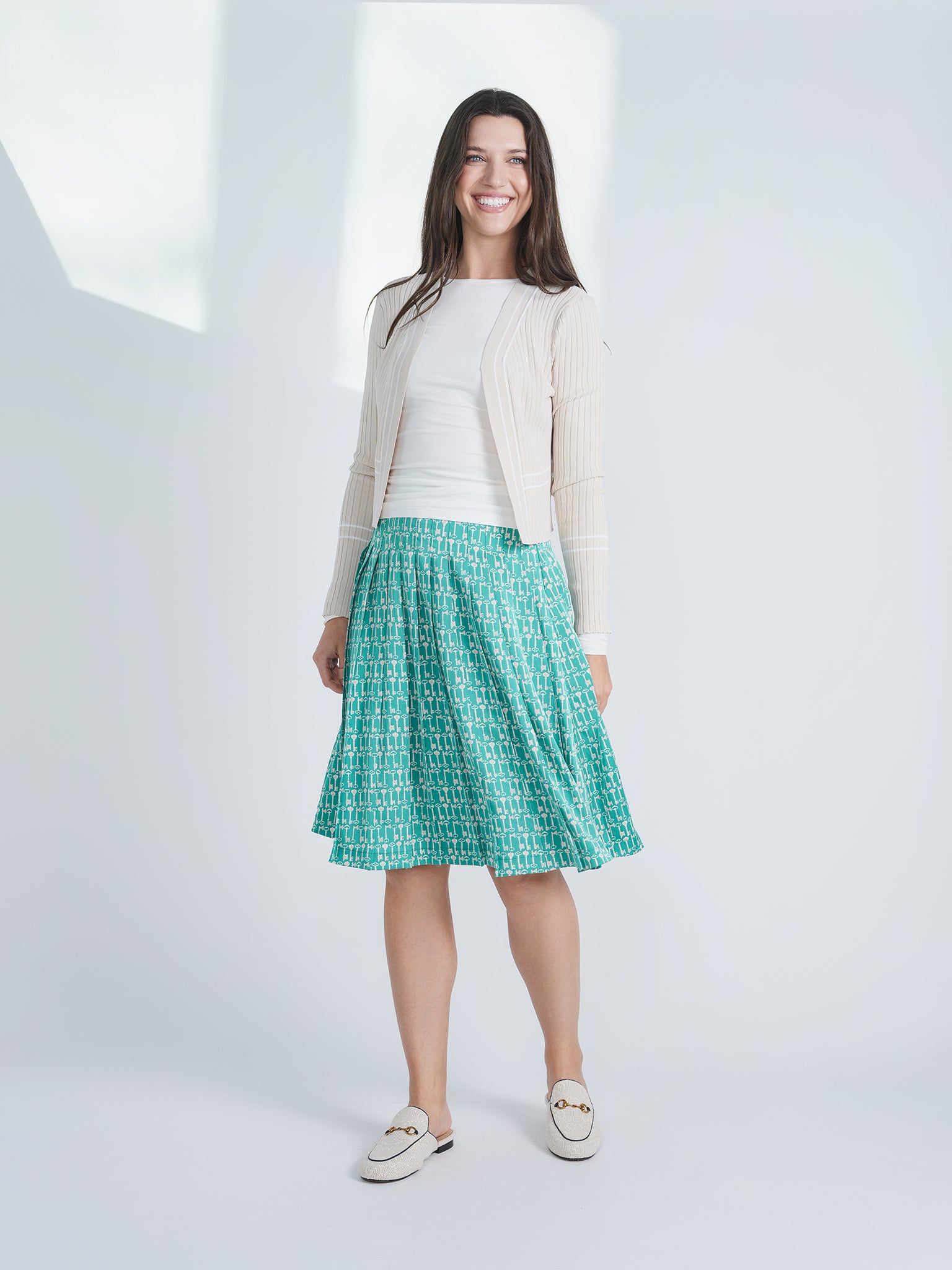 Rib Knit Crop Cardigan in by Ginger