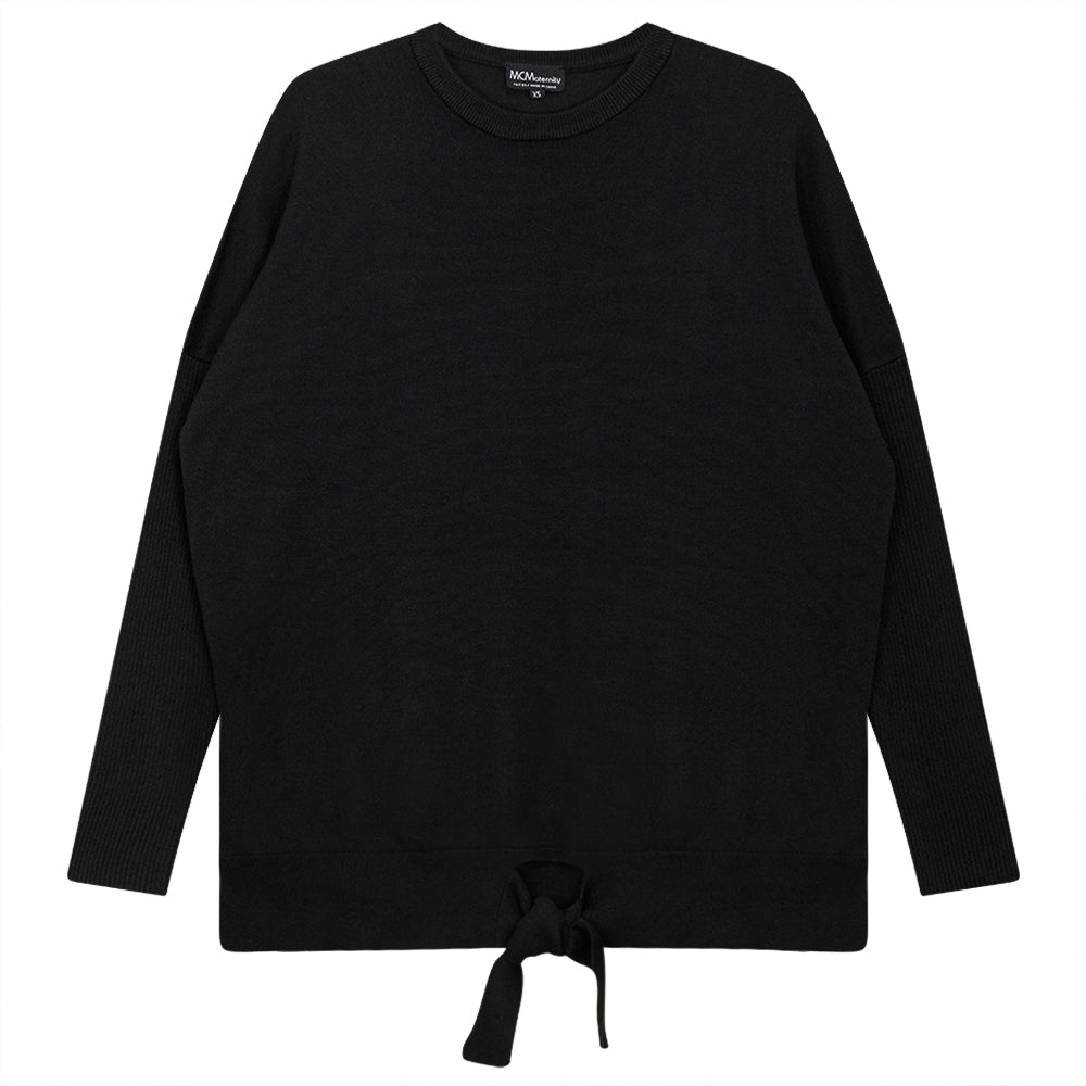 Maternity Knit Knot Sweater in by MCM
