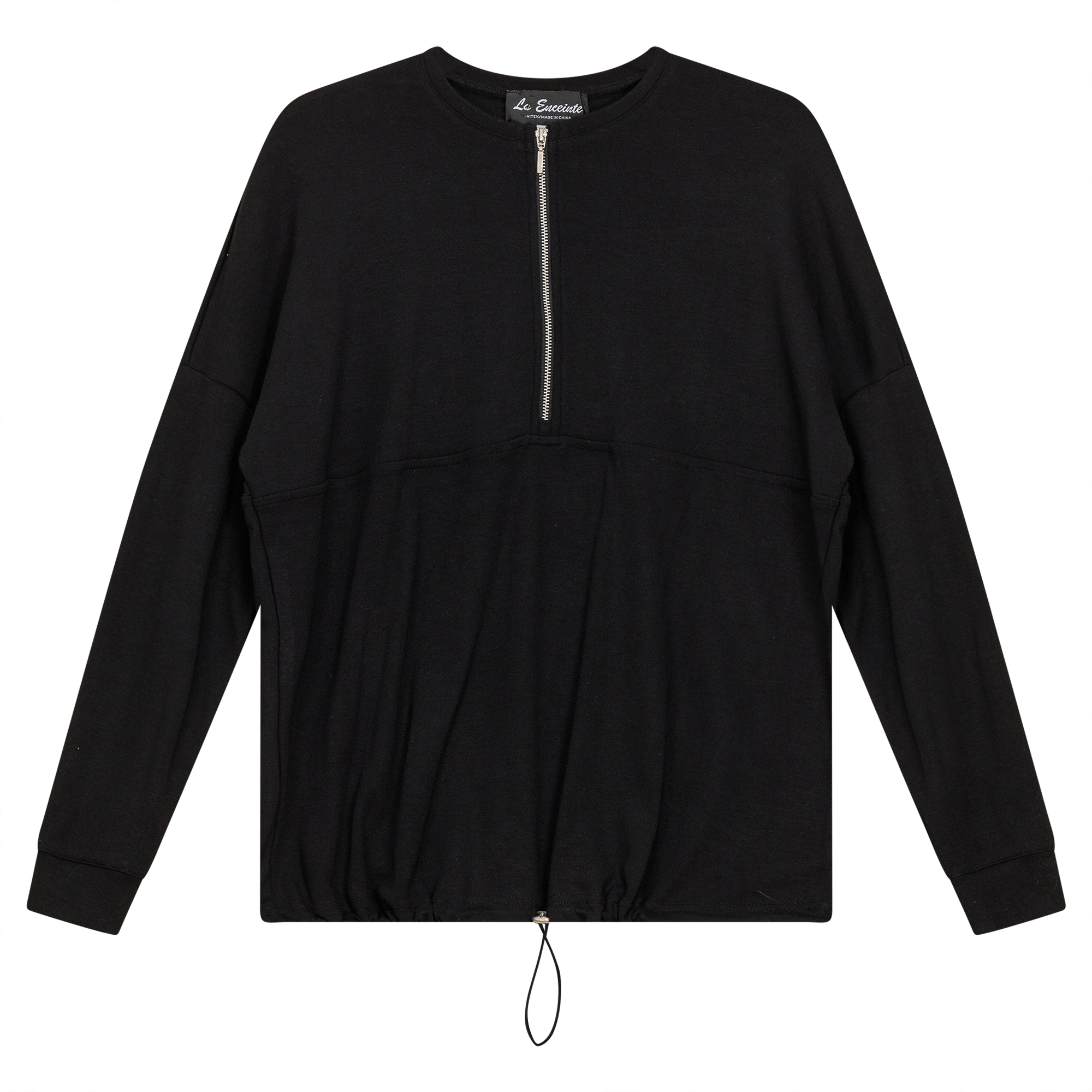 Maternity Henley Bungee Sweatshirt in by La Enceinte