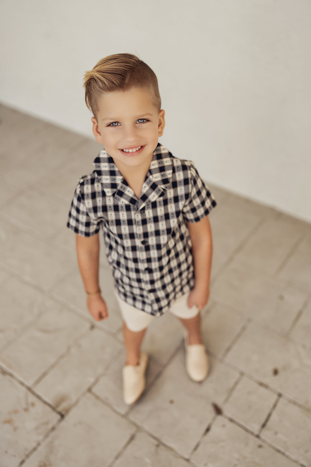 Checkered Shirt Boys Shirt by {{ product_vemdor}}