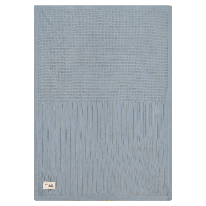 Pointelle Knit Blanket Blue One Size Baby Blanket by {{ product_vemdor}}