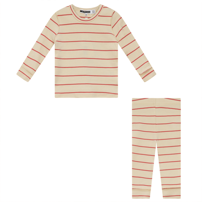 Stripped 2Pc Set Whipped Cocoa 2 pc Boys Set Pink / 12 Months - TheHushShop.com