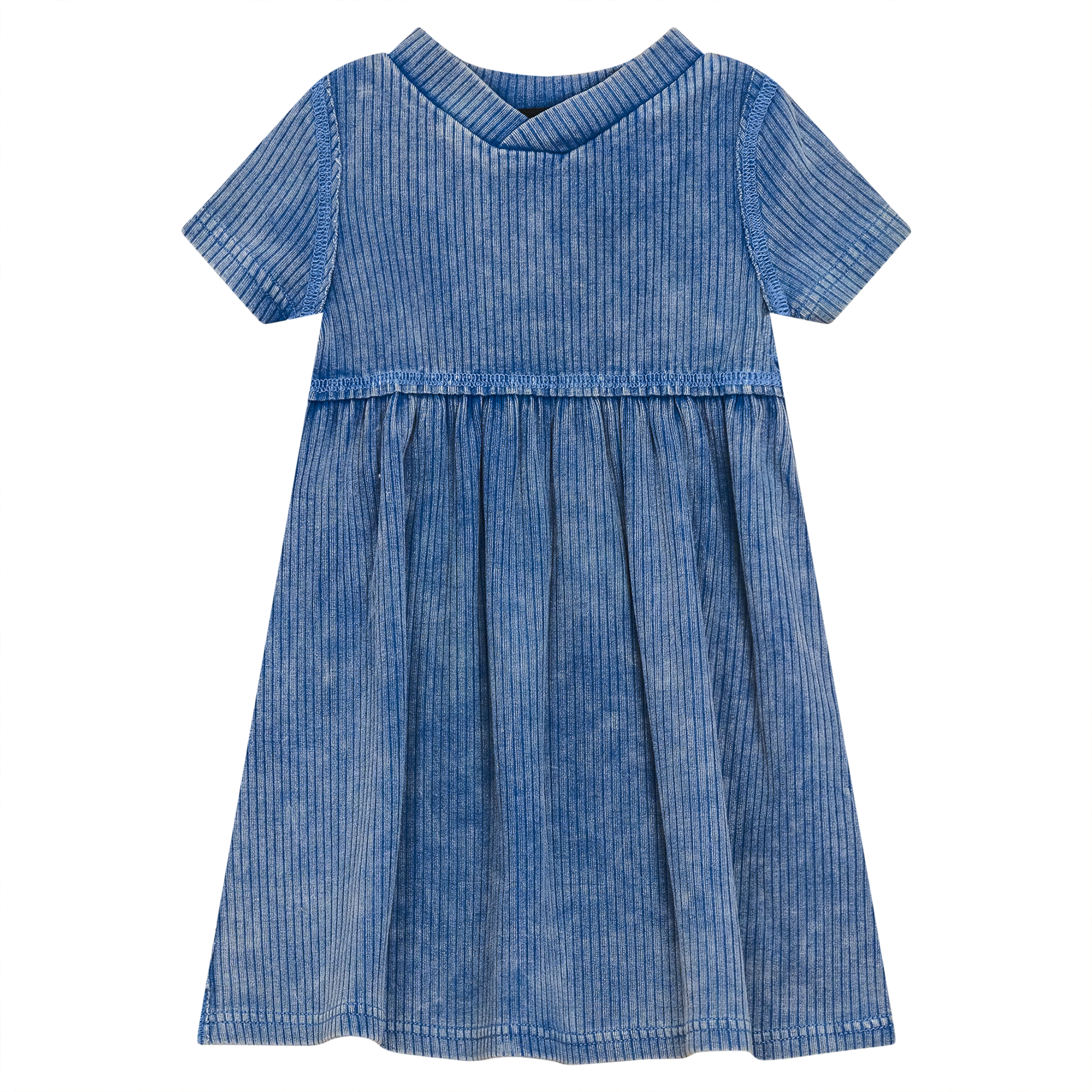 hush denim dress HUSH Grace V-Neck Denim Dress