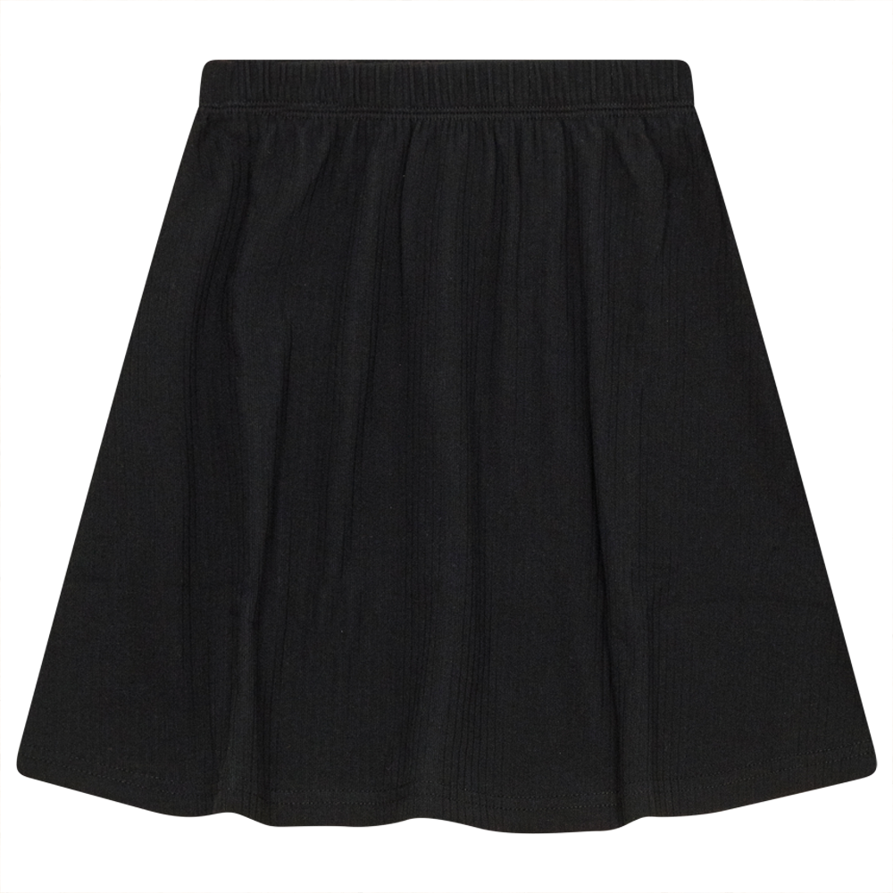 A-Line Skirt in Black by Peek a boo