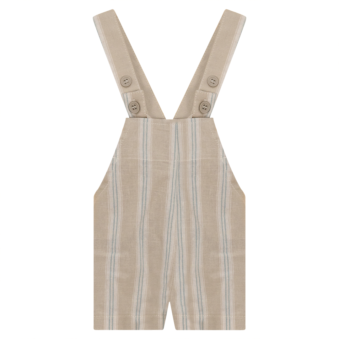 Stripped Overall Beige Baby Overall by {{ product_vemdor}}