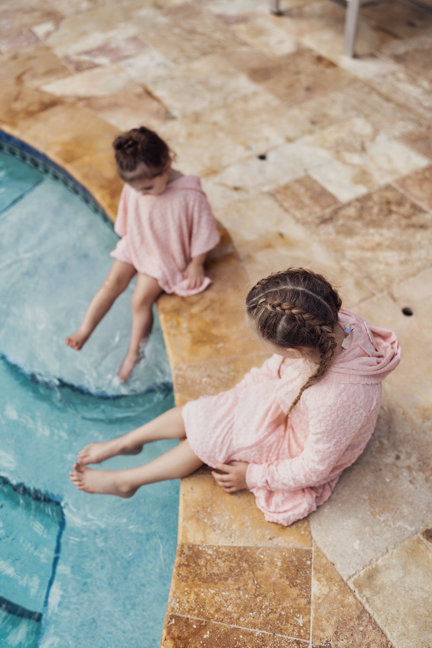 Checkered Floral Star Terry Robe in by Sunburnt