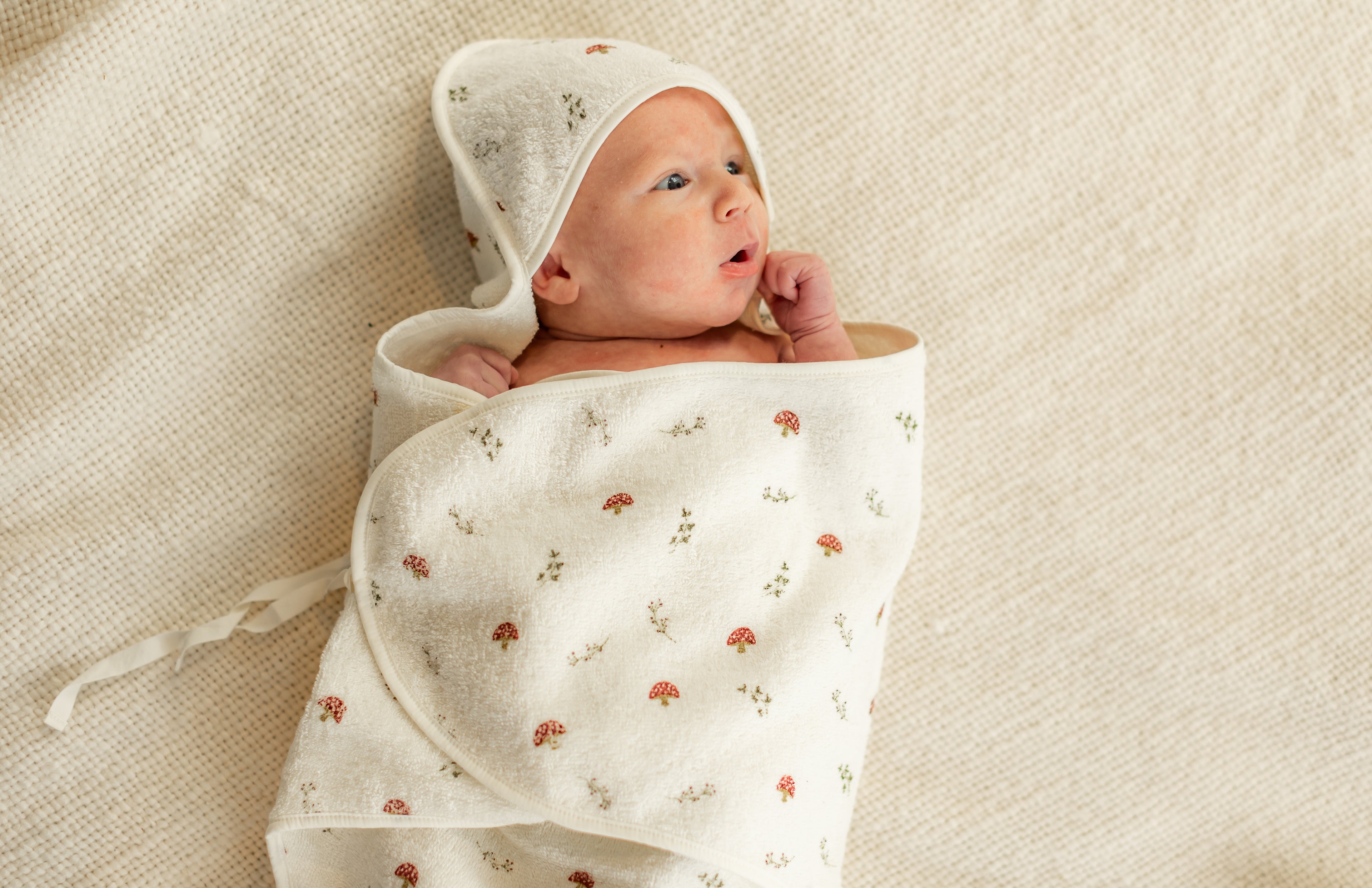 Printed Wrap Terry Towel in by Bebe Bella