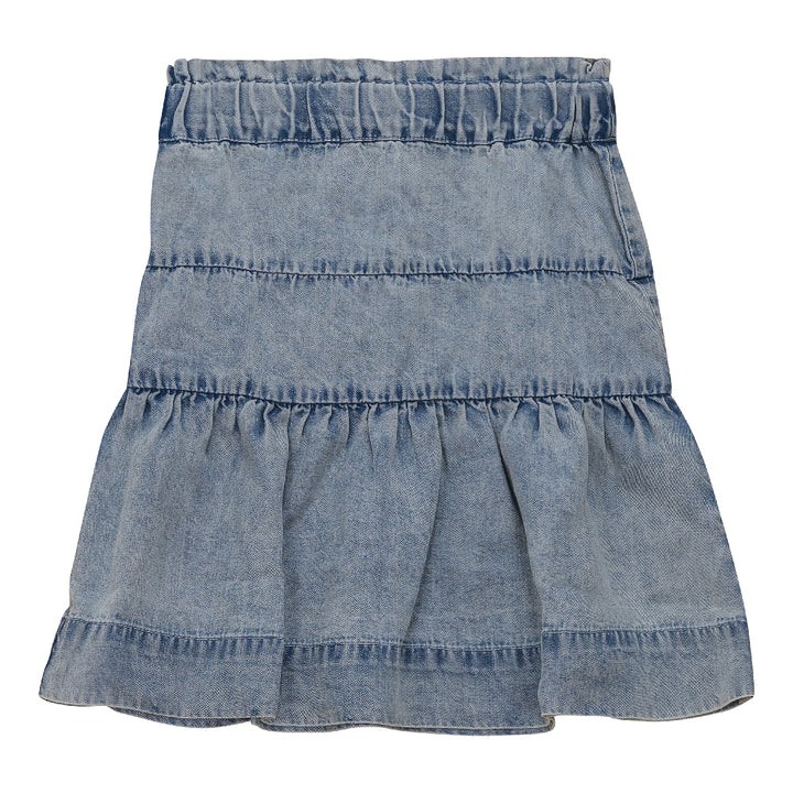 Woven Denim Skirt Denim Wash Girls Skirt by {{ product_vemdor}}