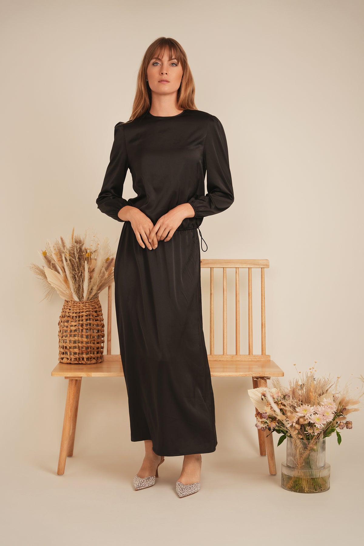 Maxi Satin Set in by E.U.X. Exclusive