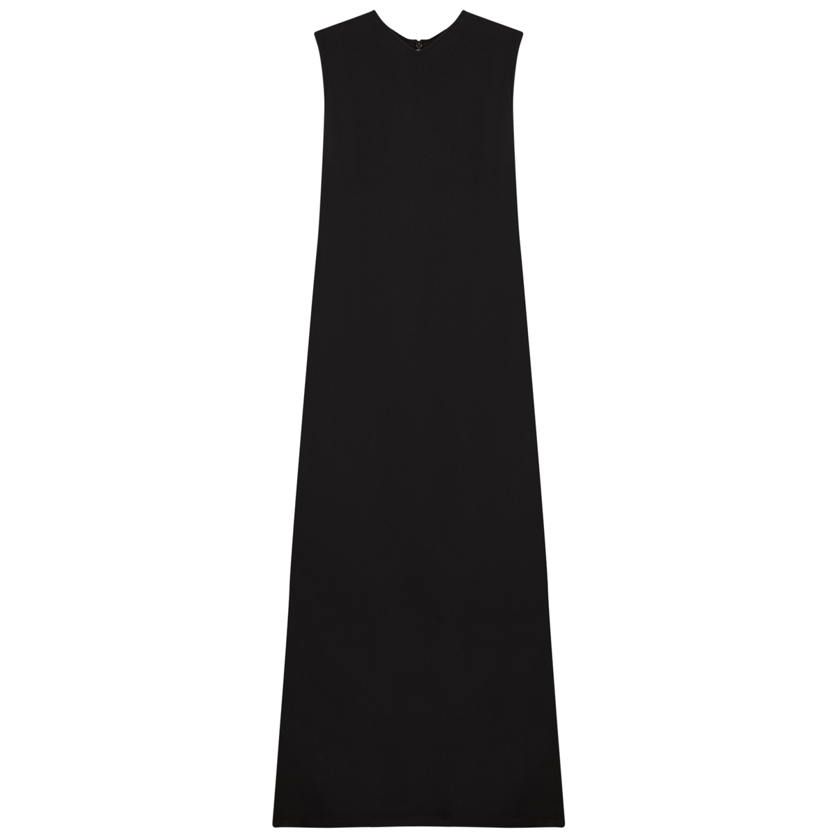 V-Neck Gauze Jumper in Black by MiuMax