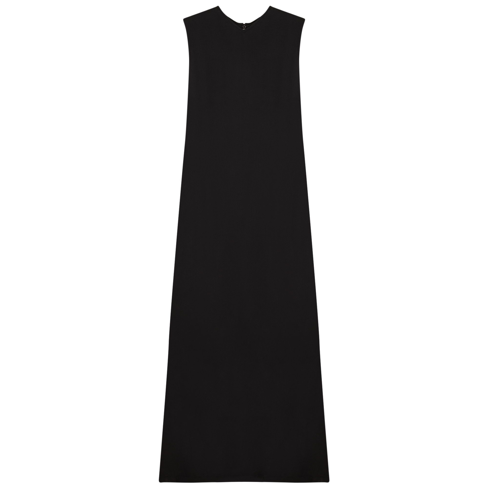 V-Neck Gauze Jumper in Black by MiuMax