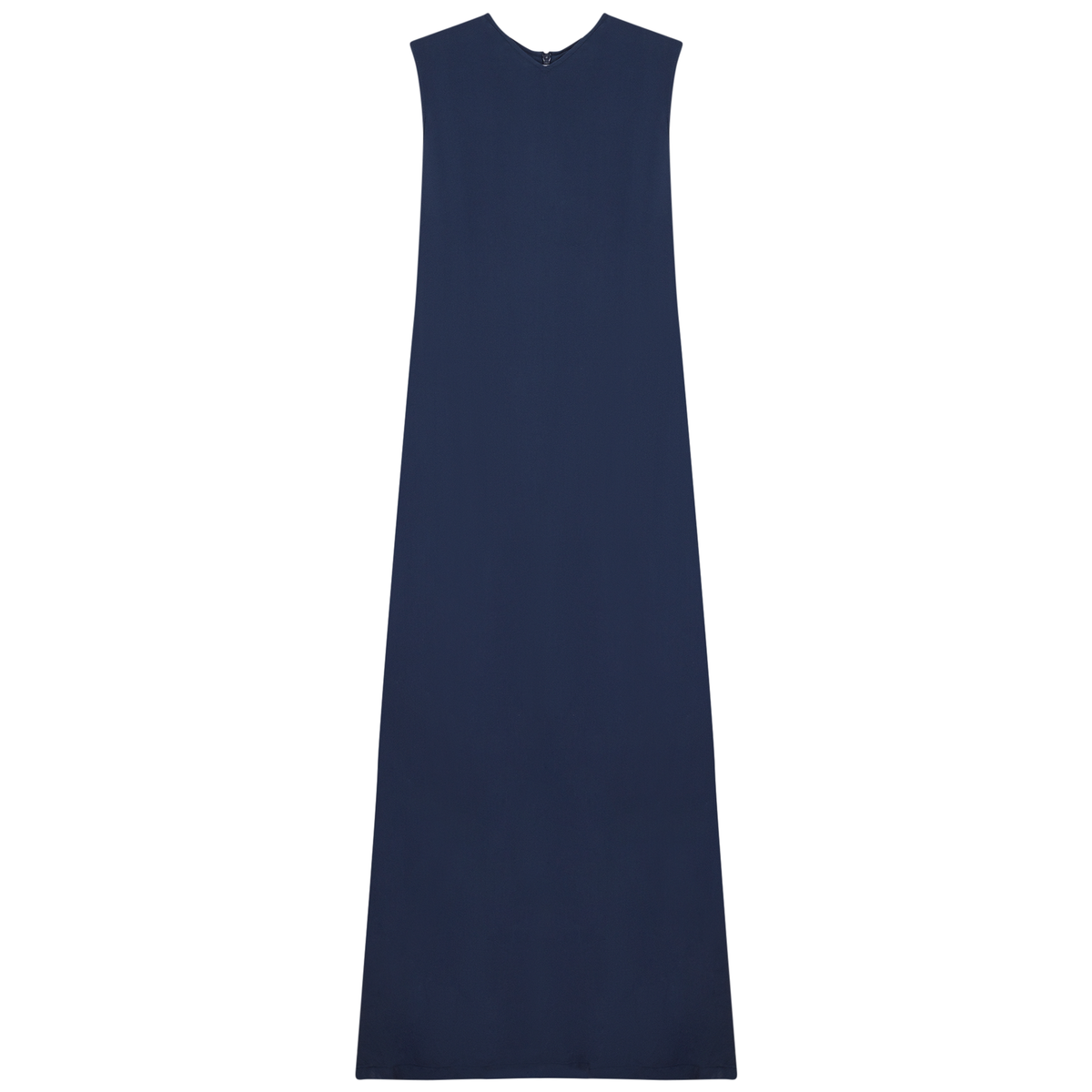 V-Neck Gauze Jumper in Dark Denim by MiuMax