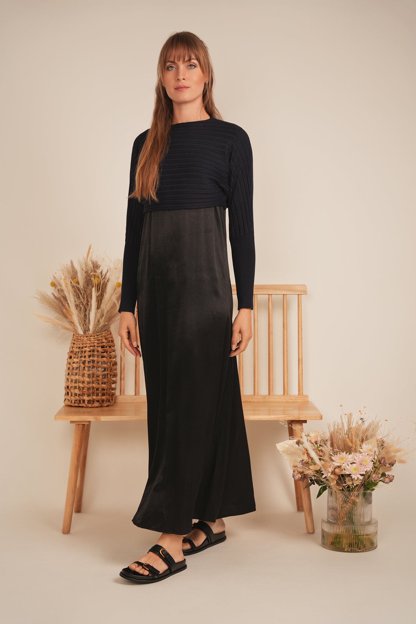 Cropped Dolman Sweater in by MiuMax