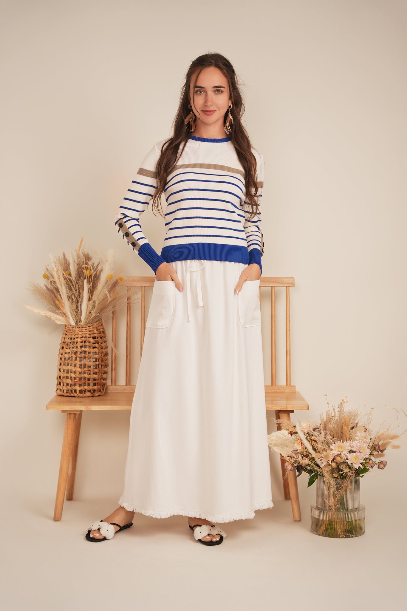 Stripped Sweater in by Coco