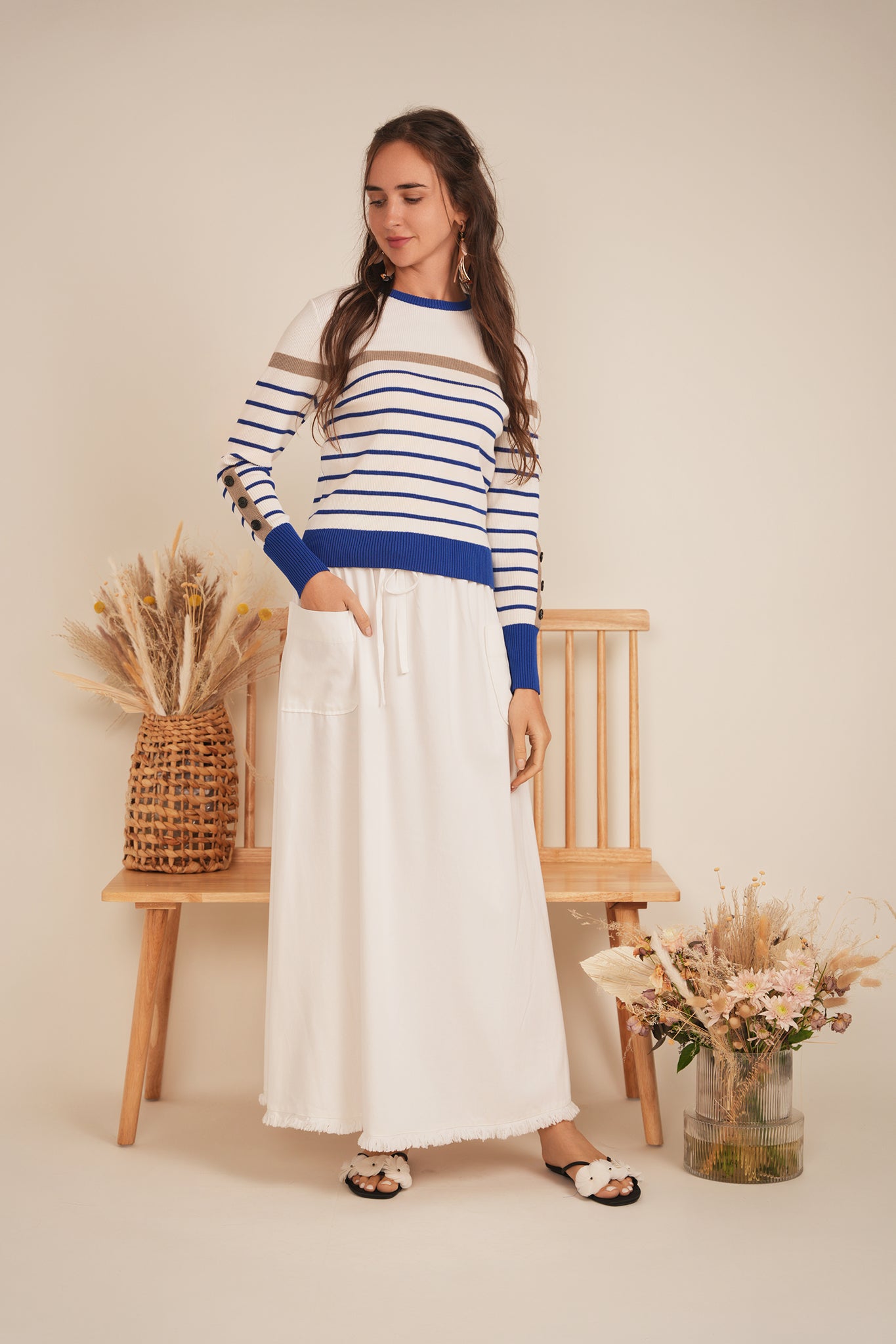 Stripped Sweater in by Coco