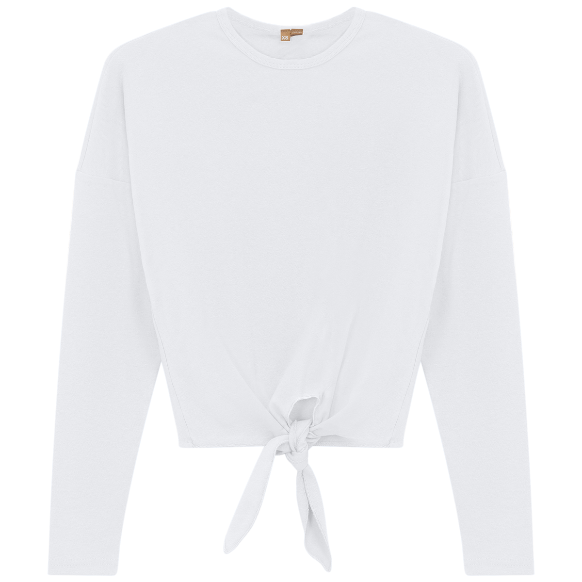 Tie Tee in White by Positive