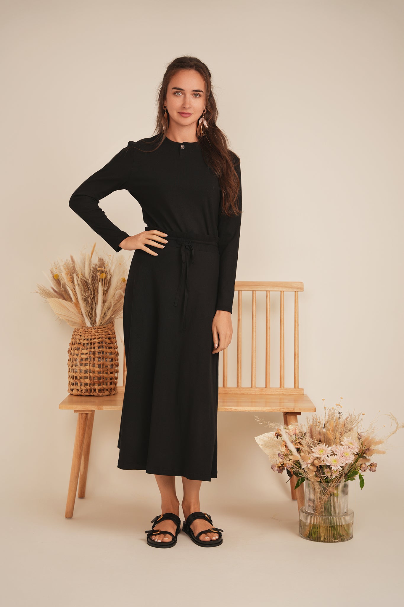 Short Henley Tee in by Positive