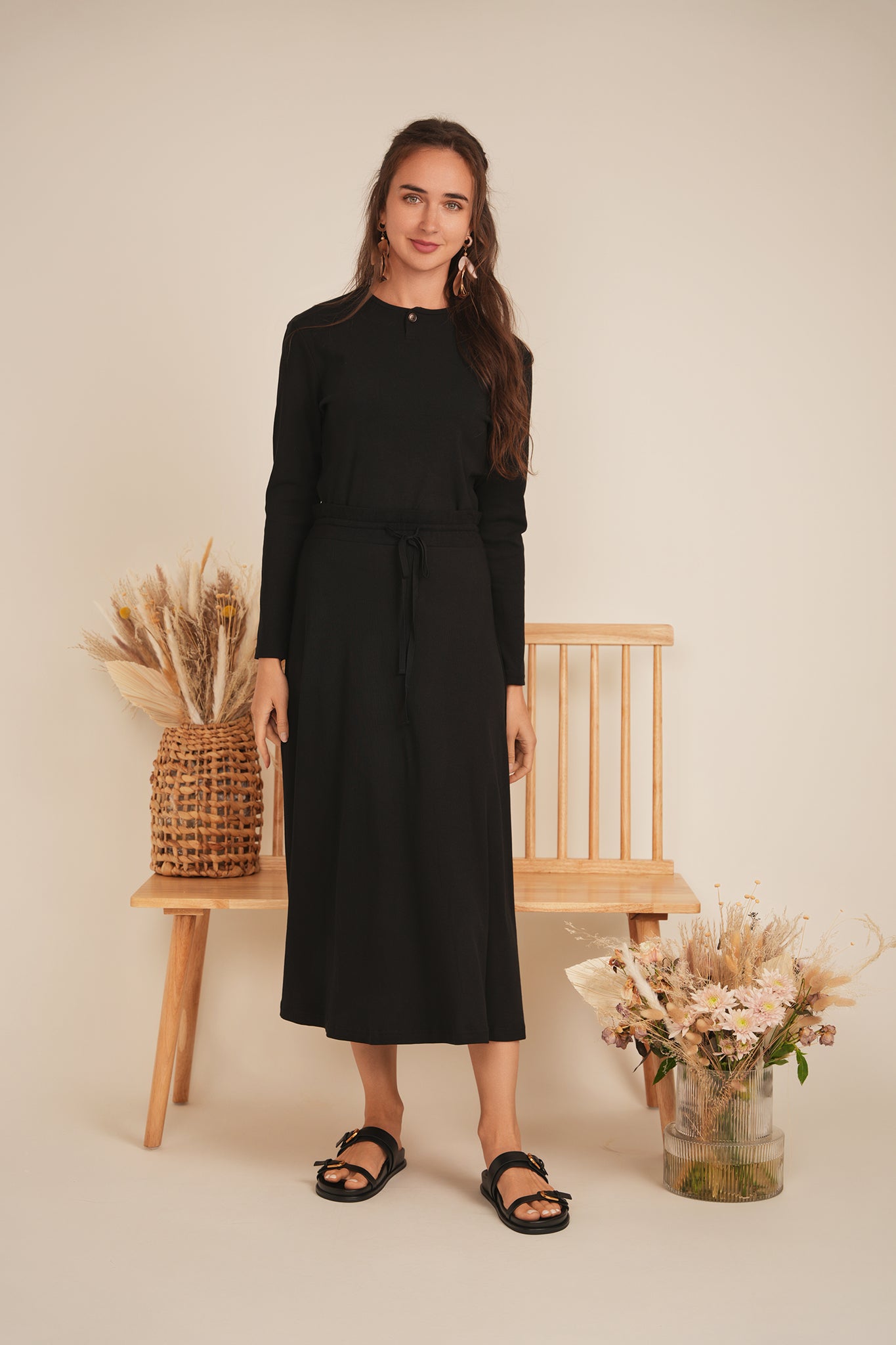 Short Henley Tee in by Positive