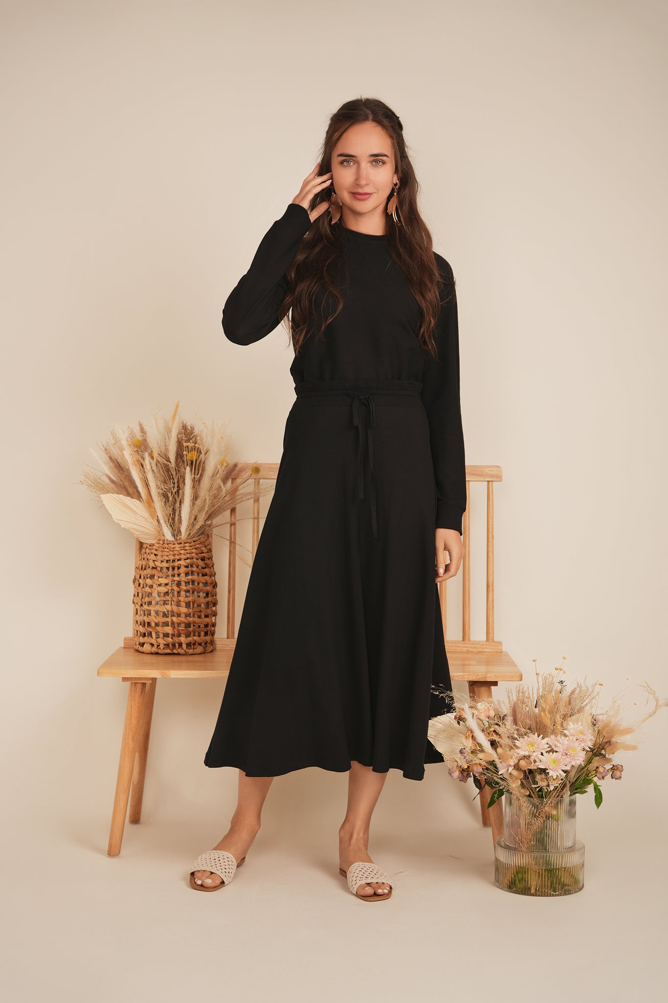 Raglan Sleeves Ribbed Tee in by Positive