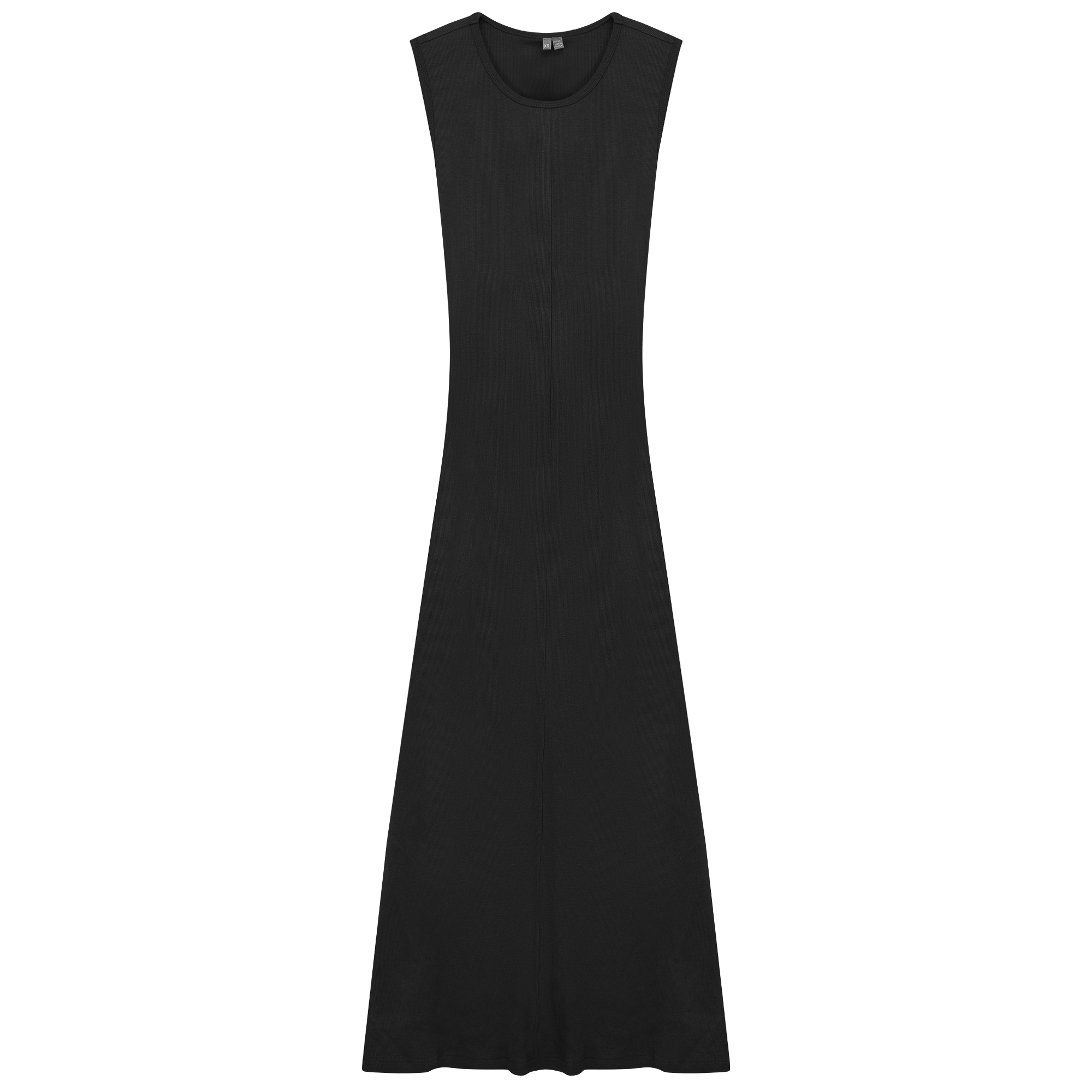 Ribbed Maxi Jumper in Black by Positive