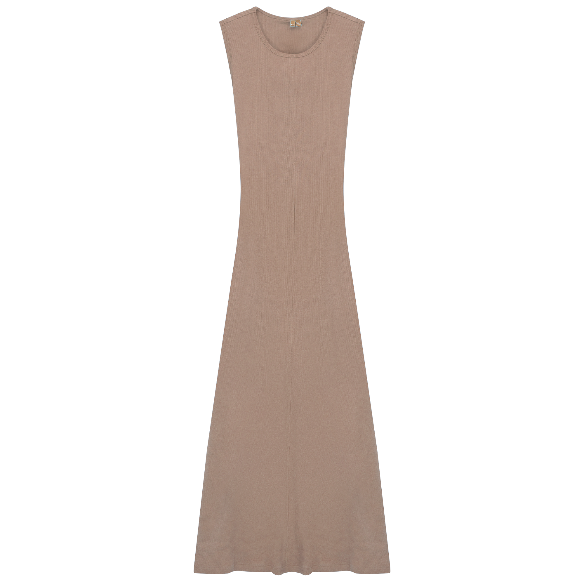 Ribbed Maxi Jumper in Sand by Positive