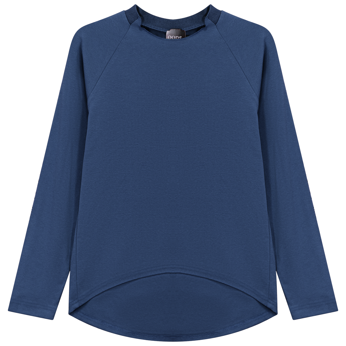 Pleat Back Tee in Chambray by Oops