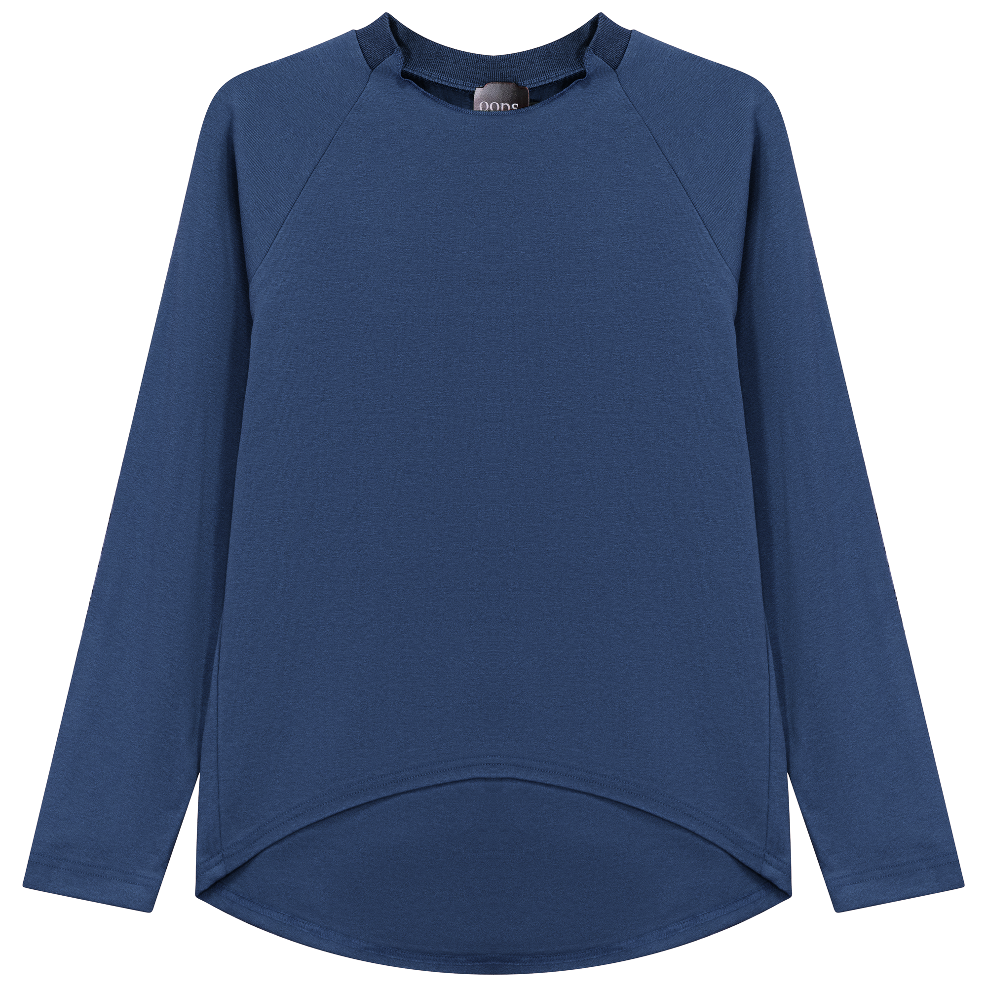 Pleat Back Tee in Chambray by Oops