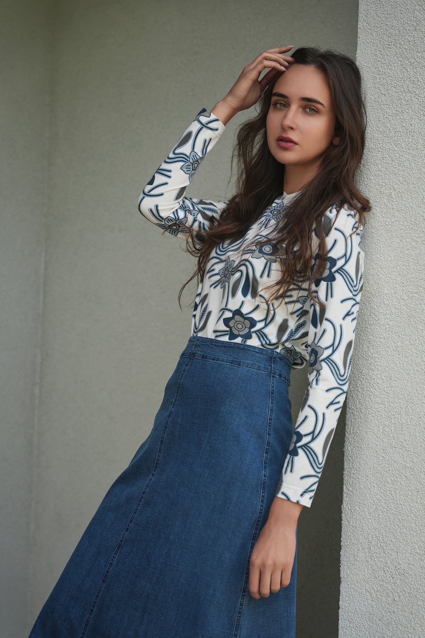 Cotton Printed Tee in by 24/7