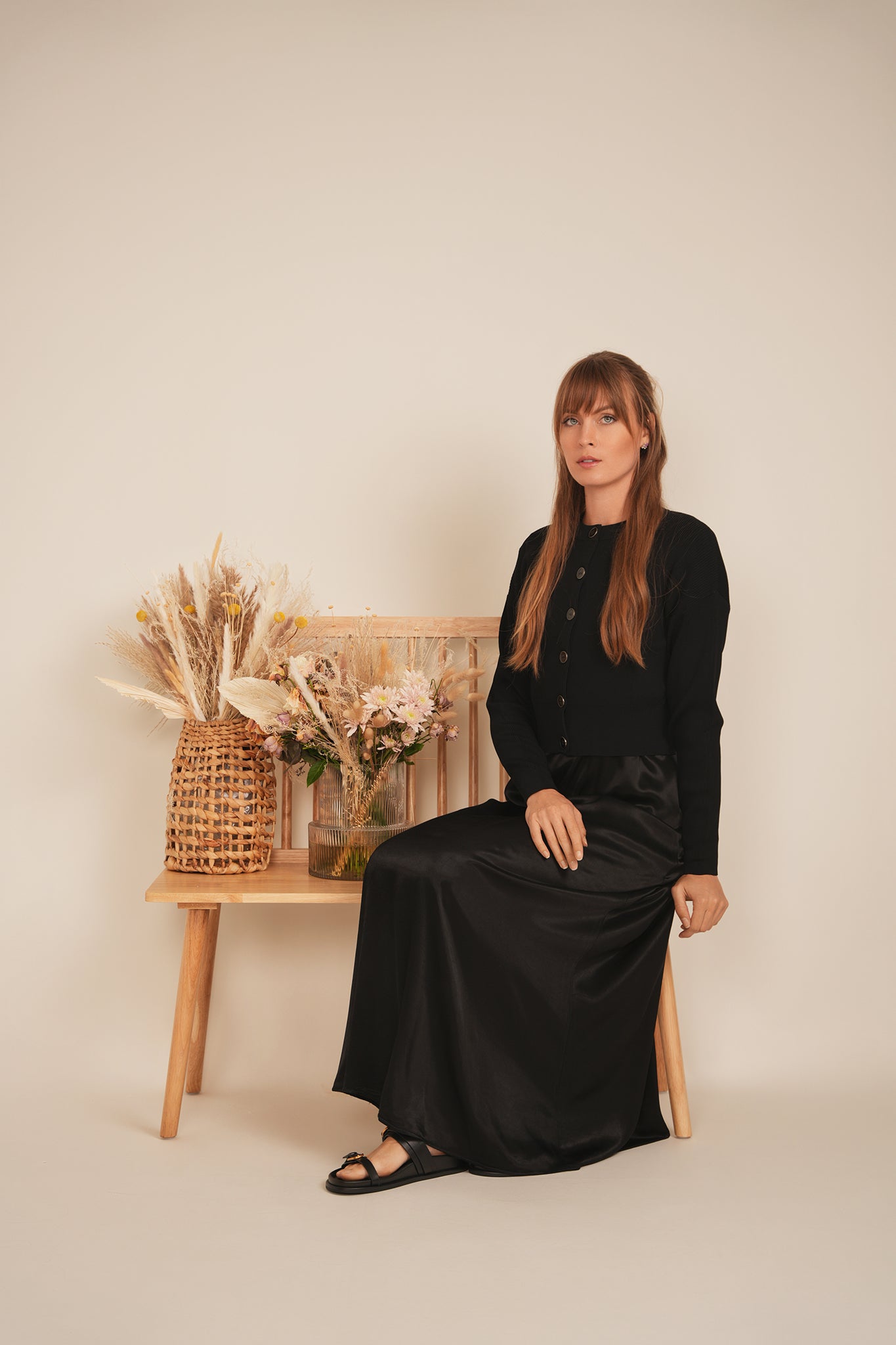 Cropped Knit Cardigan in by Coco de la Mour