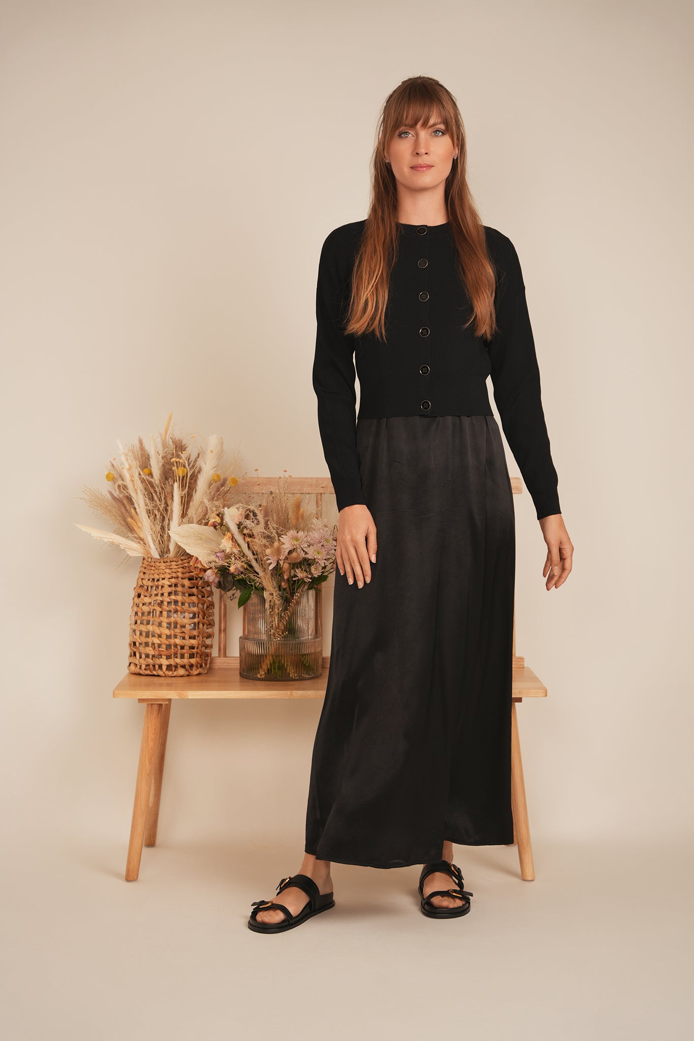 Cropped Knit Cardigan in by Coco de la Mour