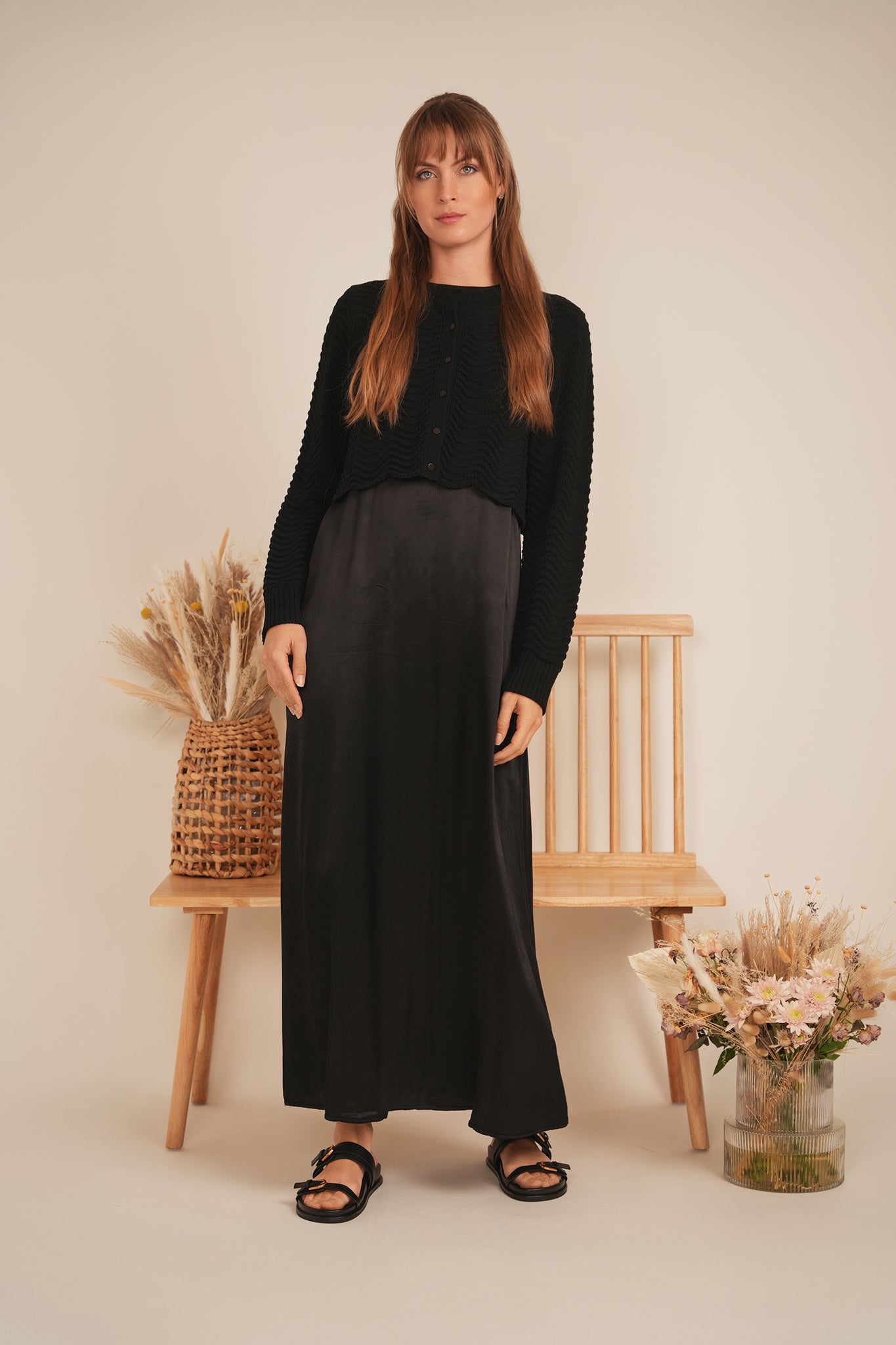 Cropped Wave Sweater in by MiuMax