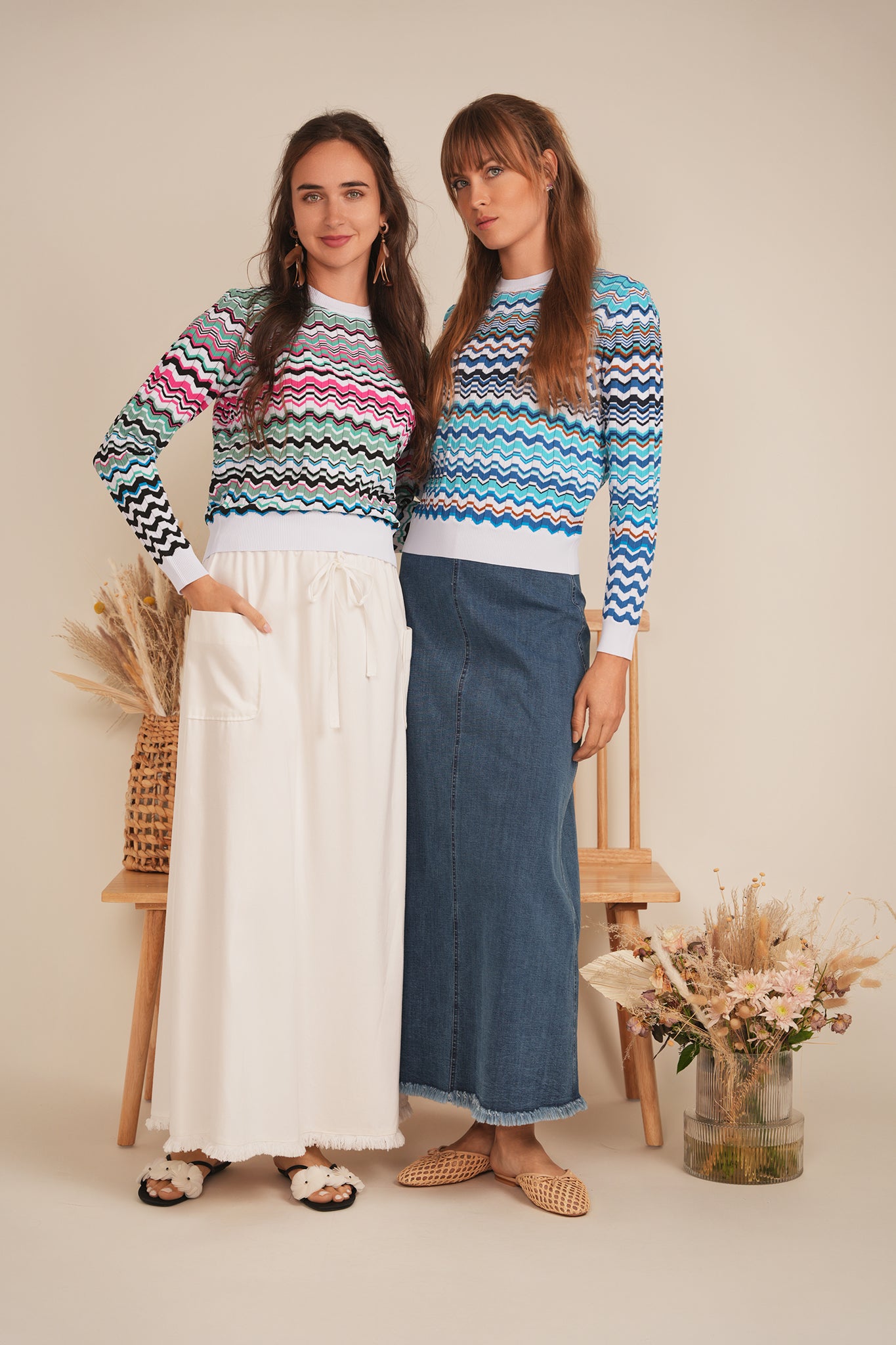 Crochet Knit Top in by Viva K