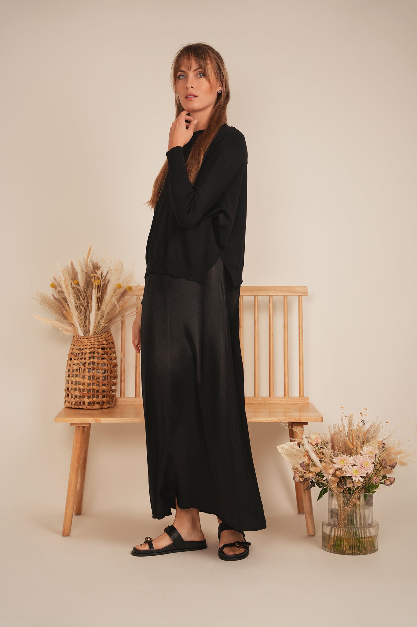 Dolman Knit Top in by Milan Italy