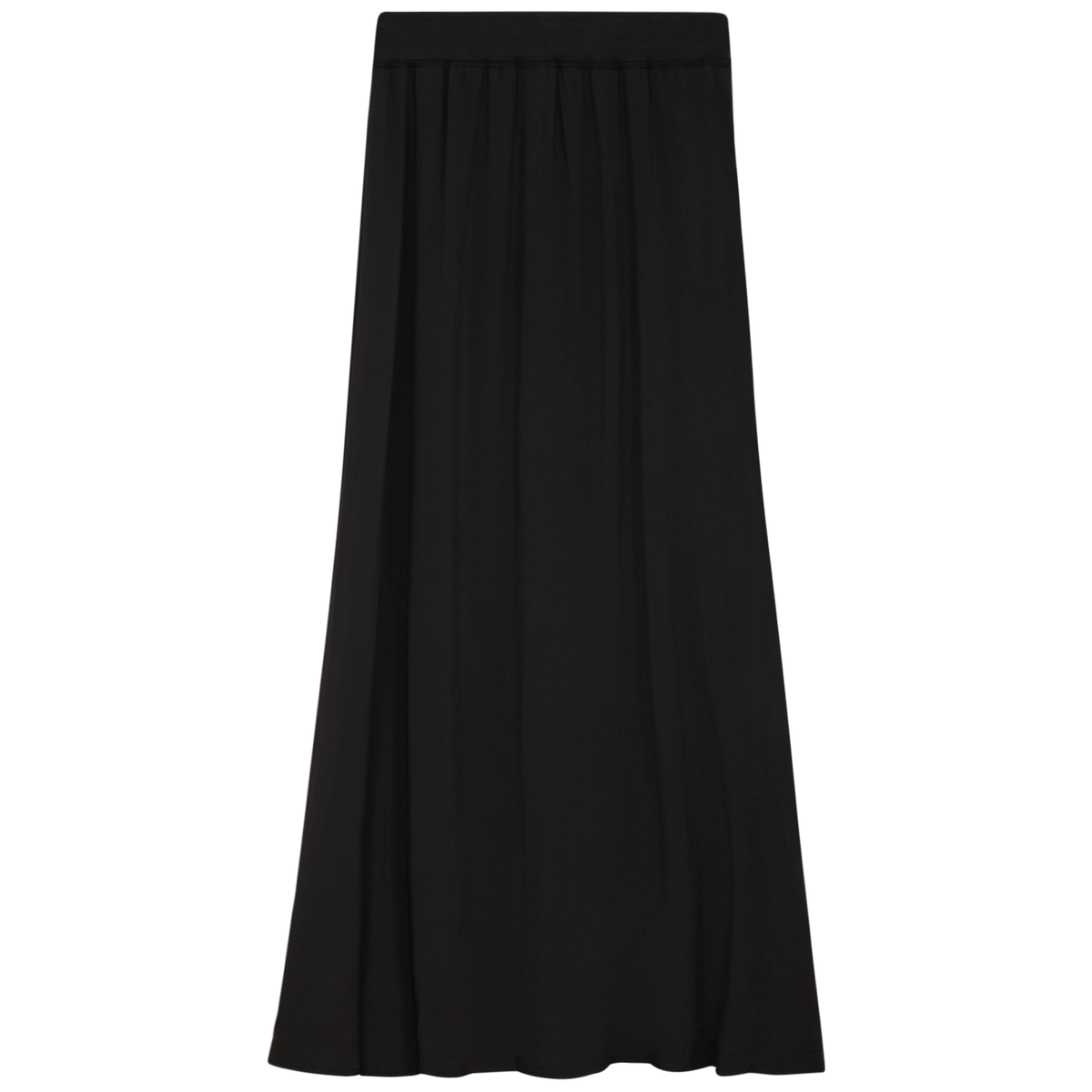 A Line Tencel Gauze Skirt in Black by Maxmrkt