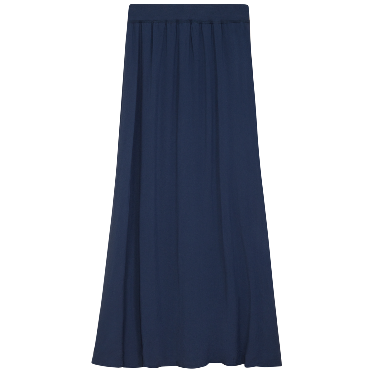 A Line Tencel Gauze Skirt in Dark Denim by Maxmrkt