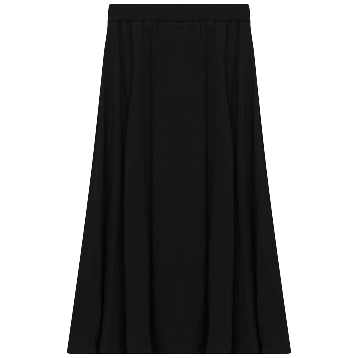 Midi Calf A Line Skirt in Black by Maxmrkt