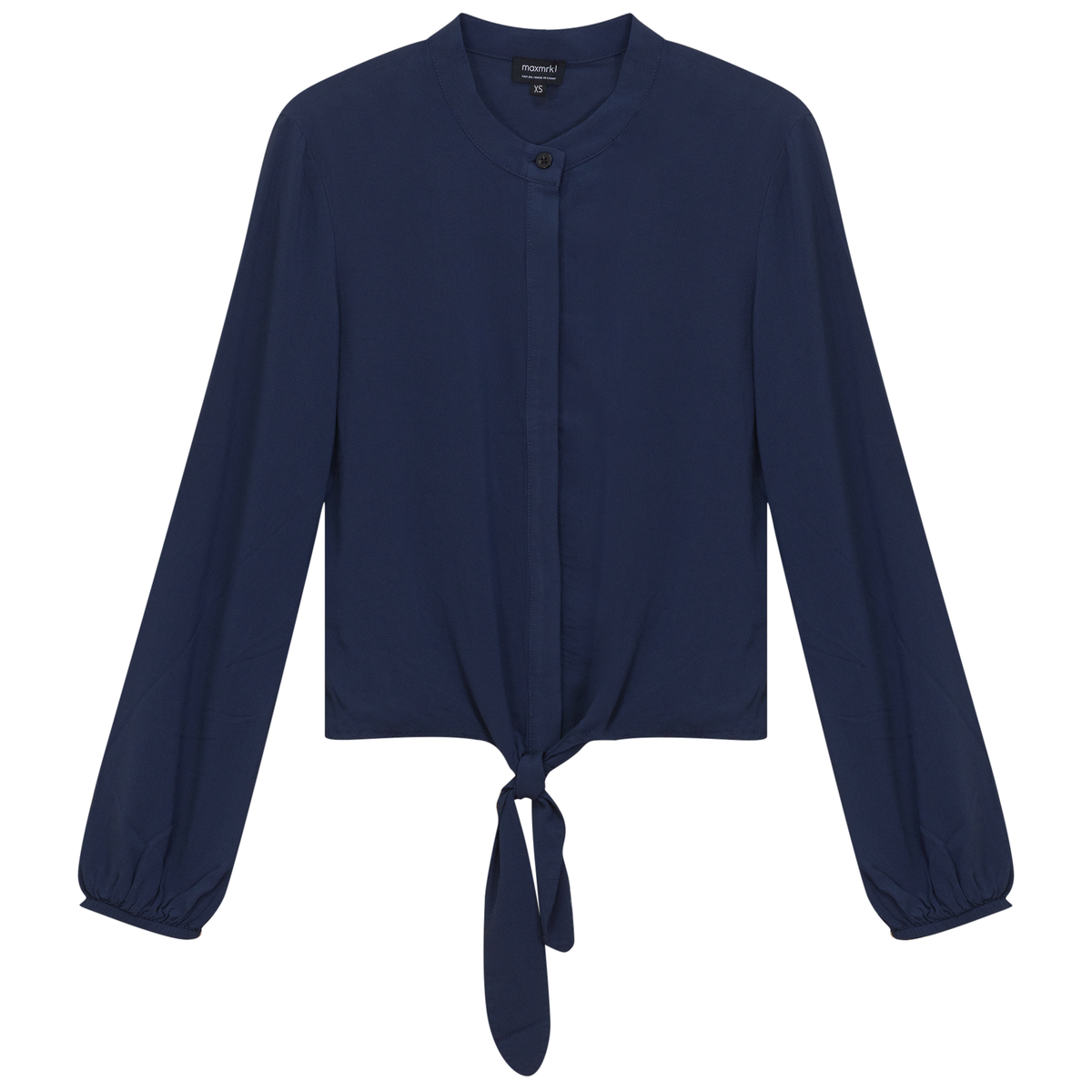 Button Down Tie Shirt in Dark Denim by Maxmrkt