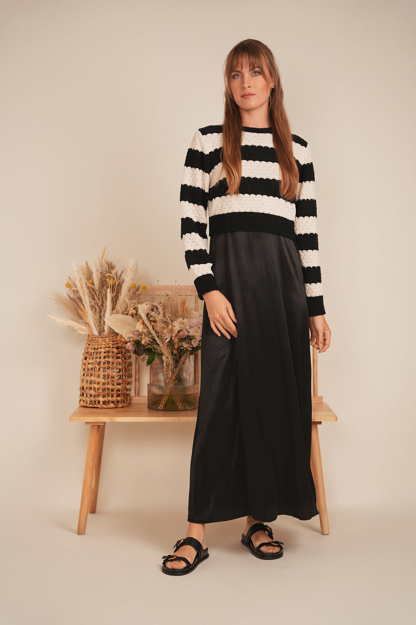 Cropped Wave Sweater in by MiuMax