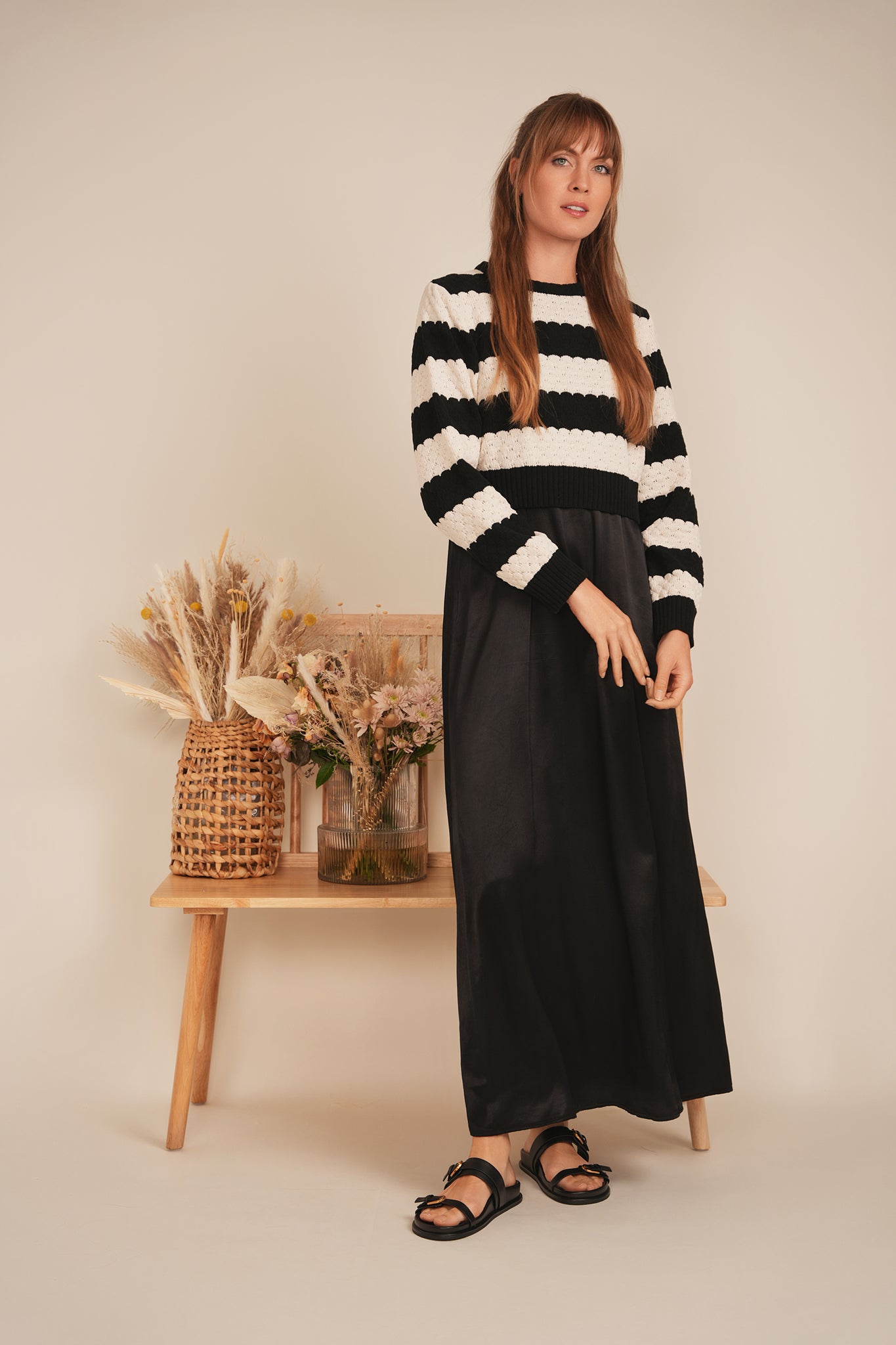 Cropped Wave Sweater in by MiuMax